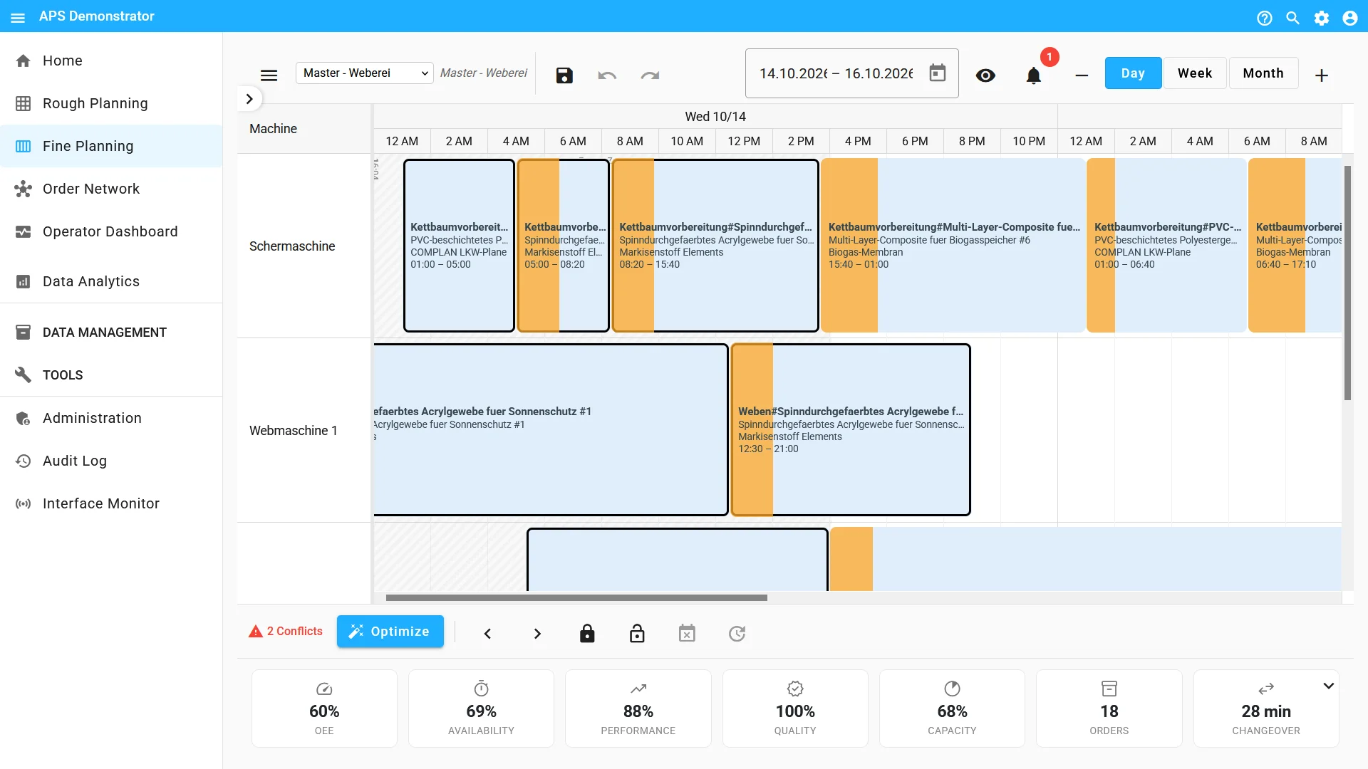 Auf Knopfdruck zum optimalen Produktionsplan
